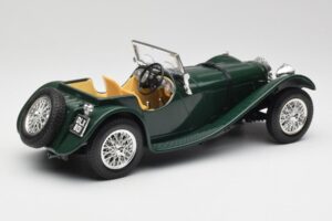 Jaguar SS 100 Roadster Grün Bburago 1:18 3006 Metall – Bild 3 von 8