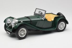 Jaguar SS 100 Roadster Grün Bburago 1:18 3006 Metall