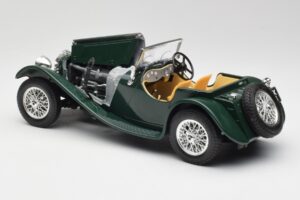 Jaguar SS 100 Roadster Grün Bburago 1:18 3006 Metall – Bild 5 von 8
