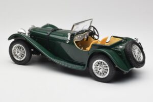 Jaguar SS 100 Roadster Grün Bburago 1:18 3006 Metall – Bild 7 von 8