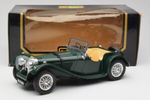 Jaguar SS 100 Roadster Grün Bburago 1:18 3006 Metall – Bild 8 von 8