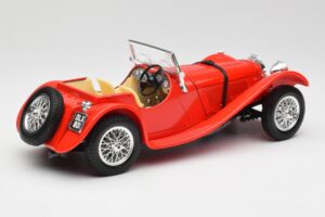 Jaguar SS 100 Rot Bburago 1:18 3006-M1 Metall – Bild 3 von 8