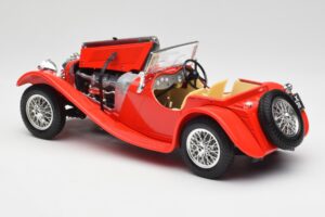 Jaguar SS 100 Rot Bburago 1:18 3006-M1 Metall – Bild 5 von 8