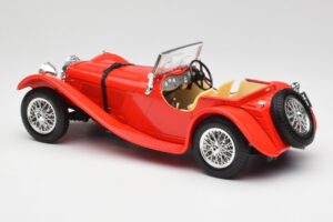 Jaguar SS 100 Rot Bburago 1:18 3006-M1 Metall – Bild 7 von 8