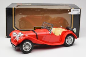 Jaguar SS 100 Rot Bburago 1:18 3006-M1 Metall – Bild 8 von 8