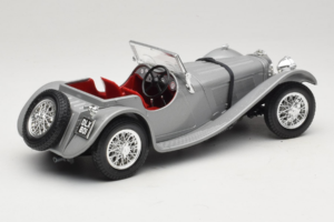 Jaguar SS100 Silber Bburago 1:18 3006-M2 Metall – Bild 2 von 6