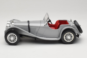 Jaguar SS100 Silber Bburago 1:18 3006-M2 Metall – Bild 3 von 6