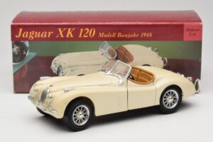 Jaguar XK120 Weiss Eduscho 1:18 7482-1HTH Metall – Bild 8 von 8
