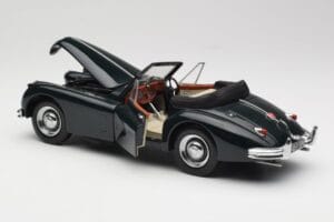 Jaguar XK140 Drophead Coupe Schwarz Sun Star 1:18 2802 Metall – Bild 5 von 8
