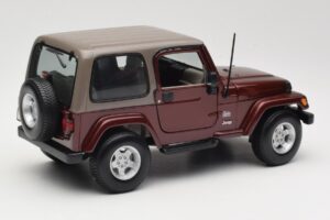 Jeep Wrangler TJ Sahara Rot Maisto 1:18 31662 Metall – Bild 3 von 8