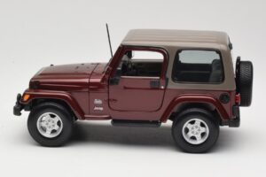Jeep Wrangler TJ Sahara Rot Maisto 1:18 31662 Metall – Bild 4 von 8