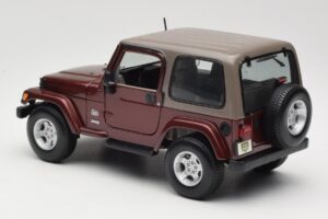 Jeep Wrangler TJ Sahara Rot Maisto 1:18 31662 Metall – Bild 7 von 8