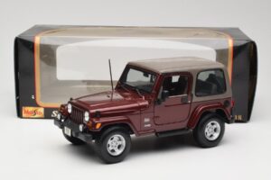 Jeep Wrangler TJ Sahara Rot Maisto 1:18 31662 Metall – Bild 8 von 8