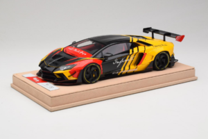 Lamborghini Aventador Liberty Walk Infinite Schwarz Gelb Timothy & Pierre 1:18 REMC035 Metall – Bild 2 von 7