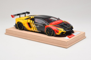 Lamborghini Aventador Liberty Walk Infinite Schwarz Gelb Timothy & Pierre 1:18 REMC035 Metall – Bild 4 von 7