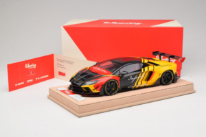 Lamborghini Aventador Liberty Walk Infinite Schwarz Gelb Timothy & Pierre 1:18 REMC035 Metall – Bild 7 von 7