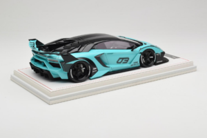 Lamborghini Aventador Liberty Walk LB-Silhouette WORKS GT Evo Mintgrün IVY 1:18 REMC001 Resin – Bild 3 von 7