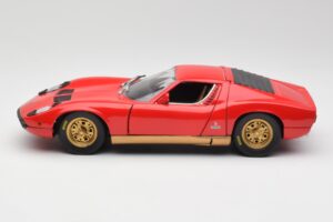 Lamborghini Miura Rot Anson 1:18 30302 Metall – Bild 4 von 8