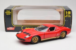 Lamborghini Miura Rot Anson 1:18 30302 Metall – Bild 8 von 8