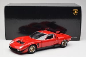 Lamborghini Miura SVR Rot & Schwarz Kyosho 1:18 08319R Metall – Bild 8 von 8