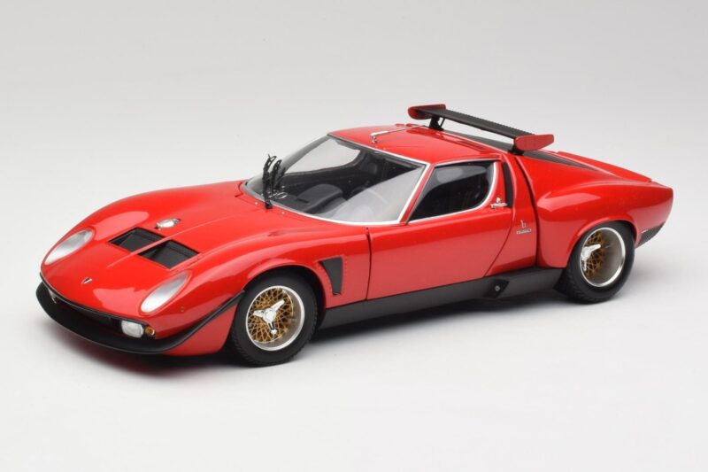 Lamborghini Miura SVR Rot & Schwarz Kyosho 1:18 08319R Metall