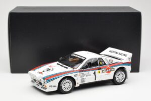 Lancia 037 Martini #1 W. Rohrl / C. Geistdorfer Winner Rally Monte Carlo 1983 Nacht-Version Kyosho 1:18 08306A Metall – Bild 8 von 8