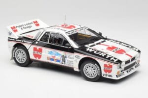 Lancia 037 #1 G. Cunico / E. Bartolich Targa Florio Winner 1983 Kyosho 1:18 08302H Metall – Bild 6 von 8