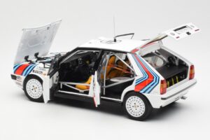 Lancia Delta HF 4WD #4 M. Alen / I. Kivimaki Martini Rally 1000 Lakes 1987 Kyosho 1:18 08960B Metall – Bild 5 von 8