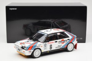 Lancia Delta HF 4WD #6 M. Biasion / T. Siviero Martini Rally Monte Carlo 1987 Kyosho 1:18 08960A Metall – Bild 8 von 8