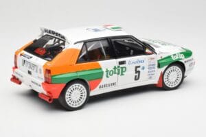 Lancia Delta HF Integrale Evo II Totip #5 A. Aghini / S. Farnocchia Rally Monte Carlo 1993 Kyosho 1:18 08348F Metall – Bild 3 von 8