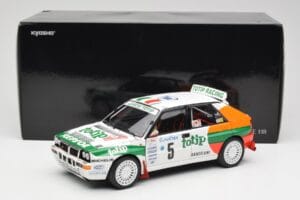 Lancia Delta HF Integrale Evo II Totip #5 A. Aghini / S. Farnocchia Rally Monte Carlo 1993 Kyosho 1:18 08348F Metall – Bild 8 von 8