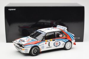 Lancia Delta HF Integrale Evo Martini #4 D. Auriol / B. Occelli Winner Rally Monte Carlo 1992 Kyosho 1:18 08348A Metall – Bild 8 von 8