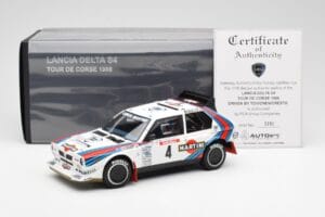Lancia Delta S4 Martini #4 H. Toivonen / S. Cresto Rally Tour de Corse 1986 AUTOart 1:18 88620 Metall – Bild 8 von 8