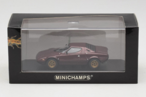 Lancia Stratos Burgunderrot Minichamps 1:43 LANCIA001 Metall – Bild 4 von 4