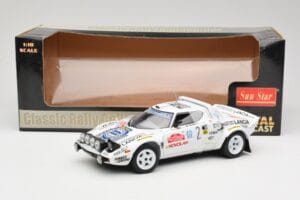 Lancia Stratos HF #2 Jolly Club A. Fassina / M. Mannini Rally Sanremo 1979 Sun Star 1:18 4510 Metall – Bild 6 von 6