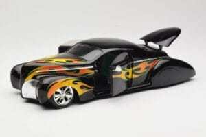 Lincoln Zephyr Scrape Custom Schwarz mit Flammen Hot Wheels 1:18 57319 Metall – Bild 2 von 8