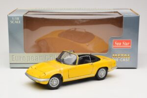 Lotus Elan S3 Cabriolet Gelb Sun Star 1:18 4052 Metall – Bild 6 von 6