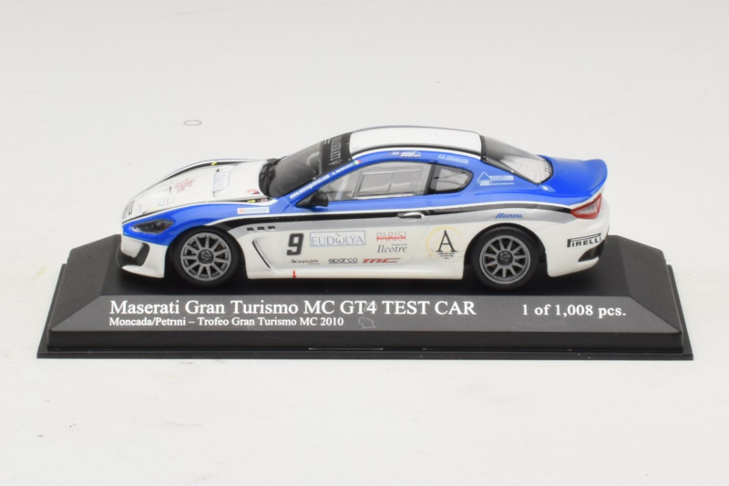 Maserati GranTurismo MC GT4 #9 Moncada / Petrini Maserati MC 2010 Minichamps 1:43 400101209 Metall