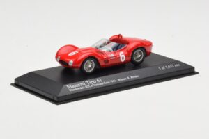 Maserati Tipo 61 #6 R. Penske SCCA National Race Meadowdale 1961 Minichamps 1:43 400611206 Metall – Bild 2 von 4