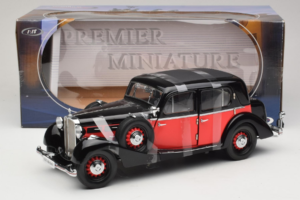 Maybach SW35 Hardtop Schwarz Rot Premier Miniature 1:18 PM-38208 Metall – Bild 6 von 6