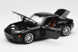 Mazda MX-5 NC Roadster Retractable Hardtop US Spec Schwarz AUTOart 1:18 75971 Metall – Bild 4 von 10