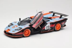 McLaren F1 GTR #39 Gulf R. Bellm / A. Gilbert / M. Sekiya 24 Hours of Le Mans 1997 UT Models 1:18 39725 Metall – Bild 2 von 8