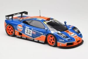 McLaren F1 GTR Gulf Racing #33 S. Bellm / A. Weaver / J. Lehto 24 Hours of Le Mans 1996 Minichamps 1:18 530133633 Metall – Bild 6 von 8