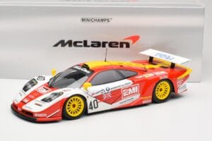 McLaren F1 GTR Gulf Team Davidoff #40 D. O'Rourke / G. Sugden / J. Auberlein 24 Hours of Le Mans 1998 Minichamps 1:18 5301338 – Bild 8 von 8