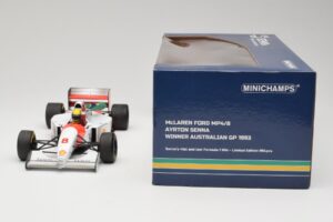 McLaren MP4/8 Ford #8 A. Senna Winner Australian GP 1993 Minichamps 1:18 540933838 Metall – Bild 7 von 7