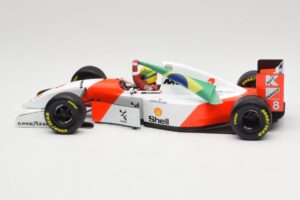 McLaren MP4/8 Ford #8 A. Senna Winner European GP Donington 1993 Minichamps 1:18 540931848 Metall – Bild 3 von 6