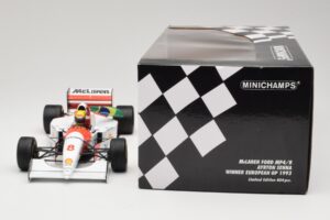 McLaren MP4/8 Ford #8 A. Senna Winner European GP Donington 1993 Minichamps 1:18 540931848 Metall – Bild 6 von 6