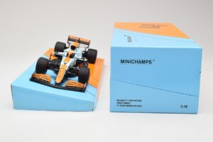 McLaren MCL35M #4 L. Norris 3rd Place Monaco GP 2021 Minichamps 1:18 533212402 Metall – Bild 6 von 6