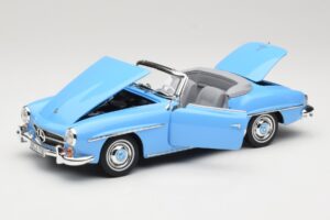 Mercedes 190 SL W121 Hellblau Norev 1:18 183400 Metall – Bild 2 von 8