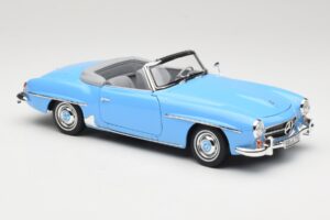 Mercedes 190 SL W121 Hellblau Norev 1:18 183400 Metall – Bild 6 von 8